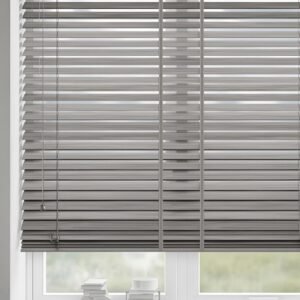 Grey Wash Fauxwood Venetian