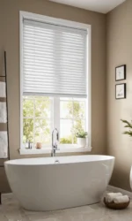 Classic White Fauxwood Venetian - Image 2